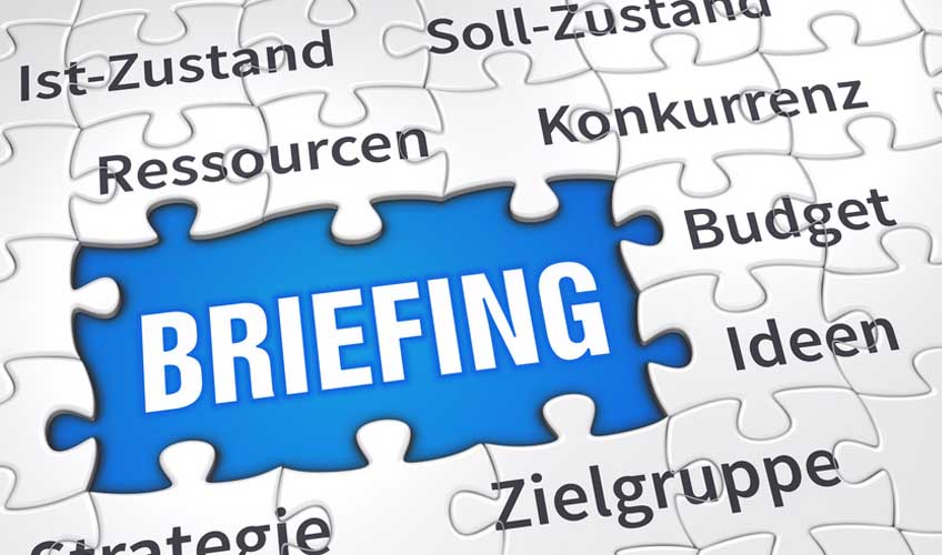 agentur briefing